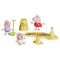 Set de joaca cu 2 figurine si accesorii, Peppa Pig, Pig Siblings Beach Day, G2833