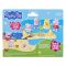 Set de joaca cu 2 figurine si accesorii, Peppa Pig, Pig Siblings Beach Day, G2833