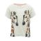 Tricou cu imprimeu cu sclipici si paiete Minoti Giraffe