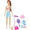 Set de joaca cu papusa Barbie, Workout Outfit, HKT91