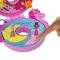 Set de joaca cu 2 papusi si 12 accesorii Polly Pocket, Unicorn Floatie, HKV34