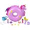 Set de joaca cu 2 papusi si 12 accesorii Polly Pocket, Unicorn Floatie, HKV34