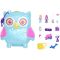 Set de joaca cu 2 papusi si 12 accesorii Polly Pocket, Snowy Sleepover Owl, HKV37