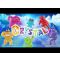 Figurina Rascals, Crystal, Monstrulet care se intinde, Albastru