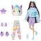 Papusa Barbie, Cutie Reveal, Zebra, 10 surprize, HRK39