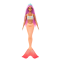 Papusa sirena cu accesorii, Barbie, Portocaliu, HRR05