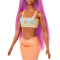 Papusa sirena cu accesorii, Barbie, Portocaliu, HRR05