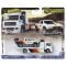 Transportator cu masinuta Hot Wheels, Car Culture, Toyota Off-Road Pickup Truck si Fleet Street Truck, HRV39