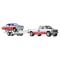Transportator cu masinuta Hot Wheels, 63 Chevy Nova si 88 Chevy Silverado 3500, HRV42