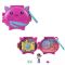 Mini gentuta in forma de animalut cu accesorii, Polly Pocket, Axolotl, HXX22