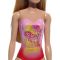 Papusa Barbie, La plaja in costum de baie, Palm Tree, HXX48
