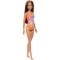 Papusa Barbie, La plaja in costum de baie, Tropical Pink, HXX50