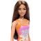 Papusa Barbie, La plaja in costum de baie, Tropical Pink, HXX50