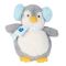 Jucarie de plus Noriel, Pinguin cu casti, Albastru, 32 cm