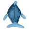 Jucarie de plus cu paiete reversibile Noriel, Delfin, Albastru, 29 cm