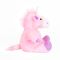 Jucarie de plus Noriel Plush - Unicorn pufos, roz, 25 cm