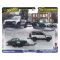 Transportator cu masinuta Hot Wheels, 2023 Land Rover Defender 110 si Jaguar MK1, JBM29