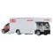 Transportator cu masinuta Hot Wheels, Audi S4 Quattro si Fleet Flyer, JBM30
