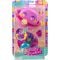 Set de joaca cu papusa si accesorii in gentuta, Polly Pocket, Planet Polly Space Casket, JCB18