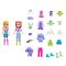 Set 2 papusi cu haine si accesorii, Polly Pocket, JCB23