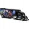 Set camion cu remorca, Hot Wheels, Track Fleet, Hype Hauler, JCM62