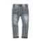 Jeans baieti cu tiv intors si cusatura pe genunchi, Minoti Bugs