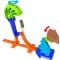 Set de joaca cu masinuta, Hot Wheels, Stunt Tracks, Power Launch Champion, JHK75