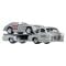 Transportator cu masinuta Hot Wheels, Car Culture Team Transport, Mercedes-Benz 300 SLR si Mercedes-Benz Renntransporter, JHX90