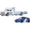 Transportator cu masinuta Hot Wheels, Car Culture Team Transport, Volkswagen Corrado VR6 si Retro Rig, JHX95