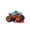 Masinuta Hot Wheels, Monster Truck, Crushed Car, Rhinomite, JKJ96