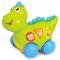 Jucarie de tras pentru bebelusi Dinozaurul Vesel Hola Toys, Verde
