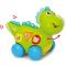 Jucarie de tras pentru bebelusi Dinozaurul Vesel Hola Toys, Verde