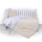 Lenjerie de pat copii Lorelli Classic 4 piese Bear Toys, Beige