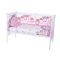 Lenjerie de pat copii Bebe Royal - Bufnita Roz, 5 piese, 120 x 60 cm