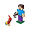 LEGO® Minecraft™ - Steve Minecraft BigFig cu papagal (21148)