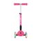 Trotineta pliabila cu 3 roti luminoase, Globber, Junior, Roz