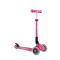 Trotineta pliabila cu 3 roti luminoase, Globber, Junior, Roz
