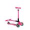 Trotineta pliabila cu 3 roti luminoase, Globber, Junior, Roz
