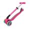 Trotineta pliabila cu 3 roti luminoase, Globber, Junior, Roz