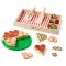 Set de joaca din lemn, Melissa & Doug, Petrecere cu Pizza, 36 piese, 6074863