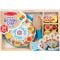 Set de joaca din lemn, Melissa & Doug, Tortul Aniversar, 34 piese, 6074876