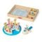 Set de joaca din lemn, Melissa & Doug, Tortul Aniversar, 34 piese, 6074876