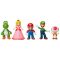 Set 5 figurine Mario Nintendo, Super Mario si Prietenii sai