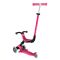 Trotineta 3 in 1 cu scaun si roti luminoase, Globber, Go Up Active, Roz