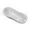 Cadita bebe cu dop de scurgere si baza antialunecare, Lorelli Little Stars, 100 x 51 x 31 cm, Grey