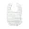 Set 3 bavete bumbac, Lorelli, inchidere cu velcro, potrivit pentru hranire si in perioada eruptiei dentare, White