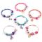 Set 2 in 1 pentru 6 bratari, Make It Real, Halo Charms, Think Pink si True Blue, 56 piese