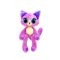 Jucarie mini de plus parfumata, Bubble Pops, S1, Grape Glee Kitty, 23 cm