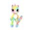 Jucarie mini de plus parfumata, Bubble Pops, S1, Raspberry Burst Unicorn, 23 cm