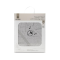 Prosop de baie cu gluga si broderie, Lorelli, 90 x 90 cm, bumbac, Soft Grey